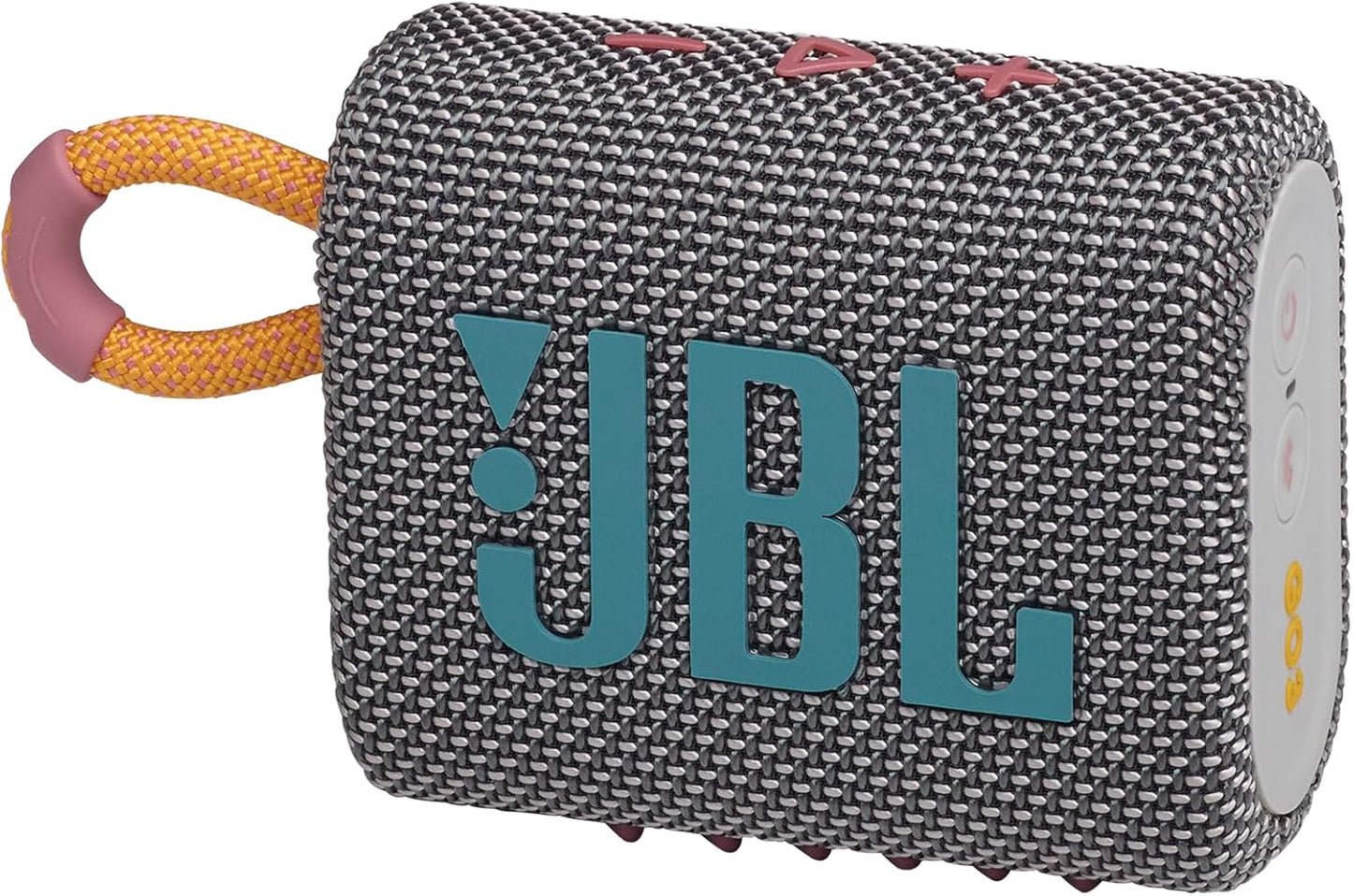 JBL Go 3 - Portable Mini Bluetooth Speaker, big audio and punchy bass, IP67 waterproof and dustproof, 5 hours of playtime, speaker for home, outdoor and travel (White)