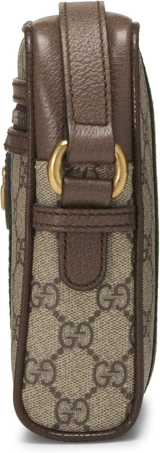 Pre-Loved Brown GG Supreme Canvas Ophidia Messenger Mini, Brown