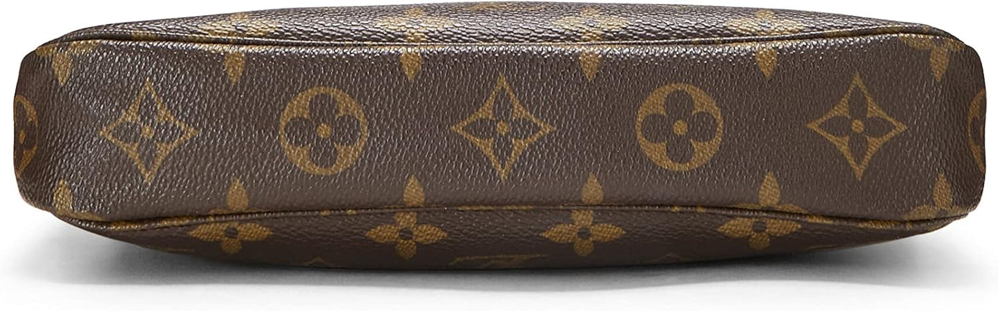Pre-Loved Monogram Canvas Pochette Accessoires, Brown