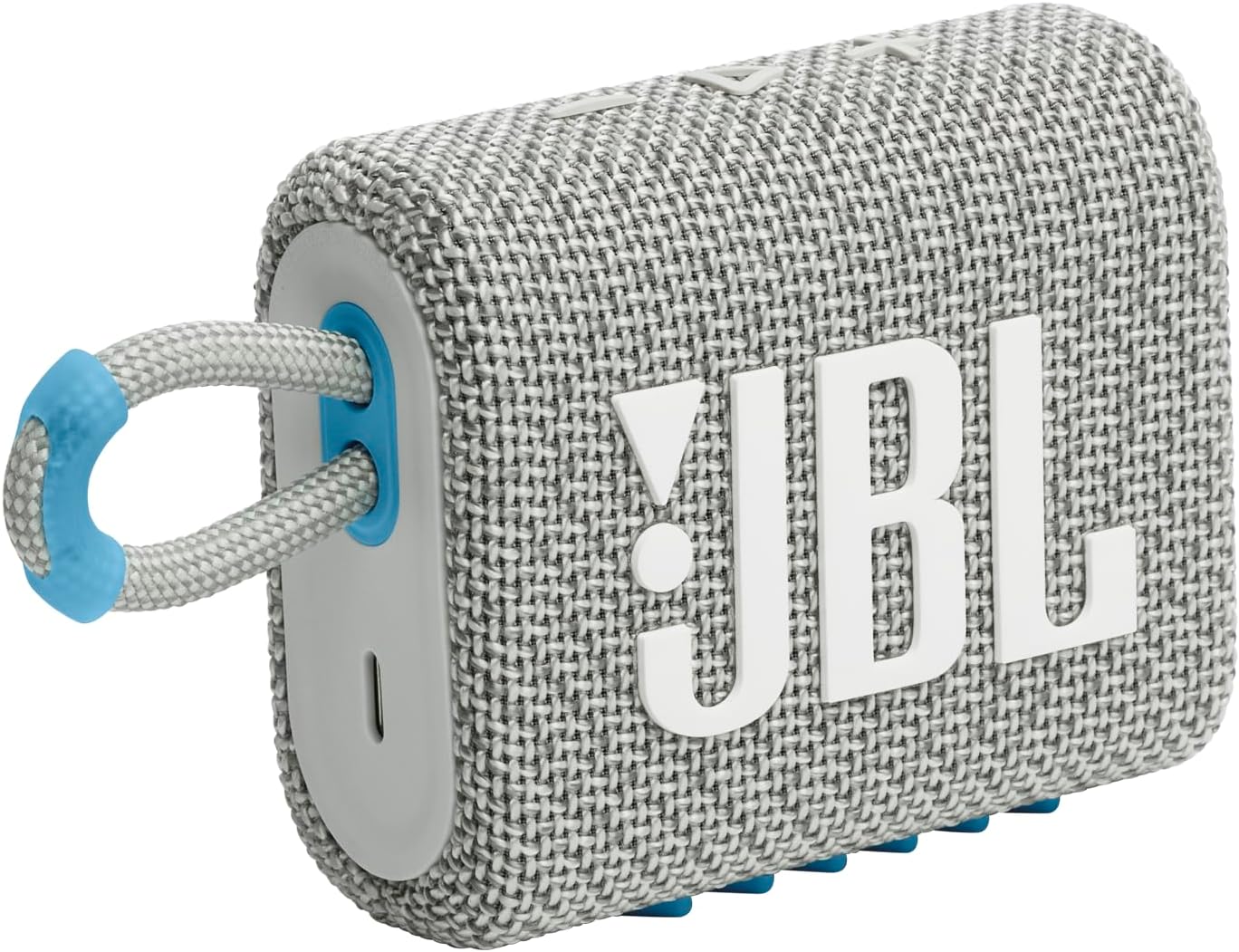 JBL Go 3 - Portable Mini Bluetooth Speaker, big audio and punchy bass, IP67 waterproof and dustproof, 5 hours of playtime, speaker for home, outdoor and travel (White)