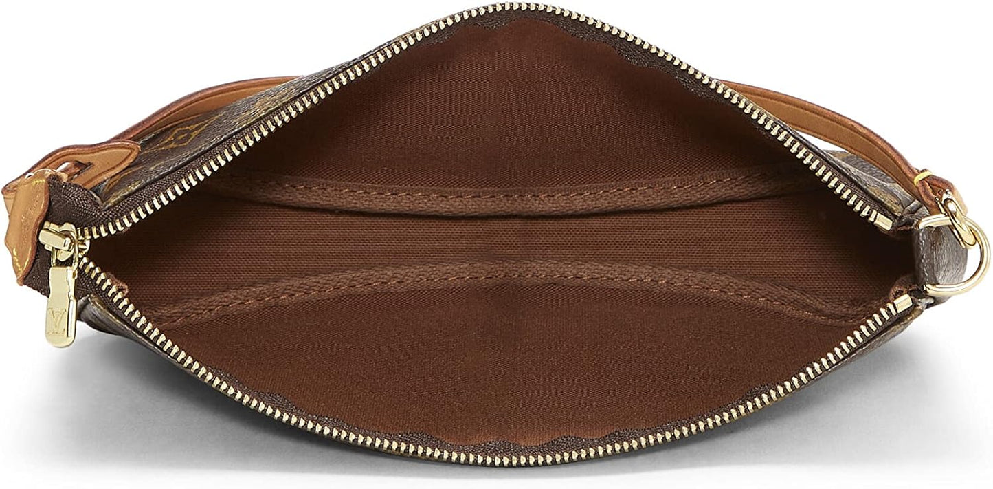 Pre-Loved Monogram Canvas Pochette Accessoires, Brown