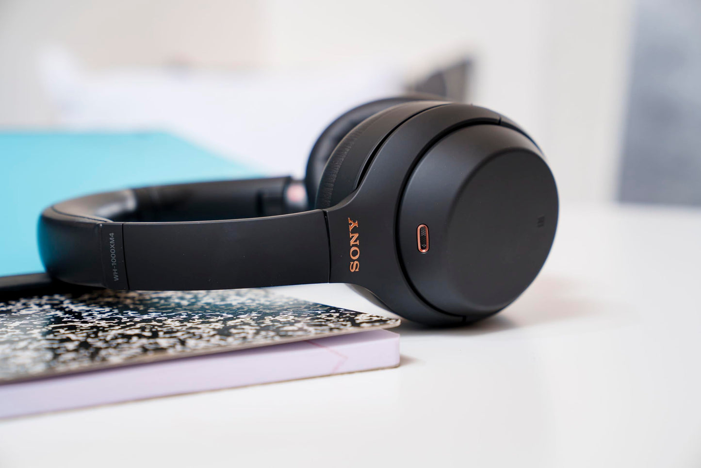 Sony WH-1000XM4 Wireless Premium Noise Canceling Overhead Headphones with Mic for Phone-Call and Alexa Voice Control, Silver WH1000XM4