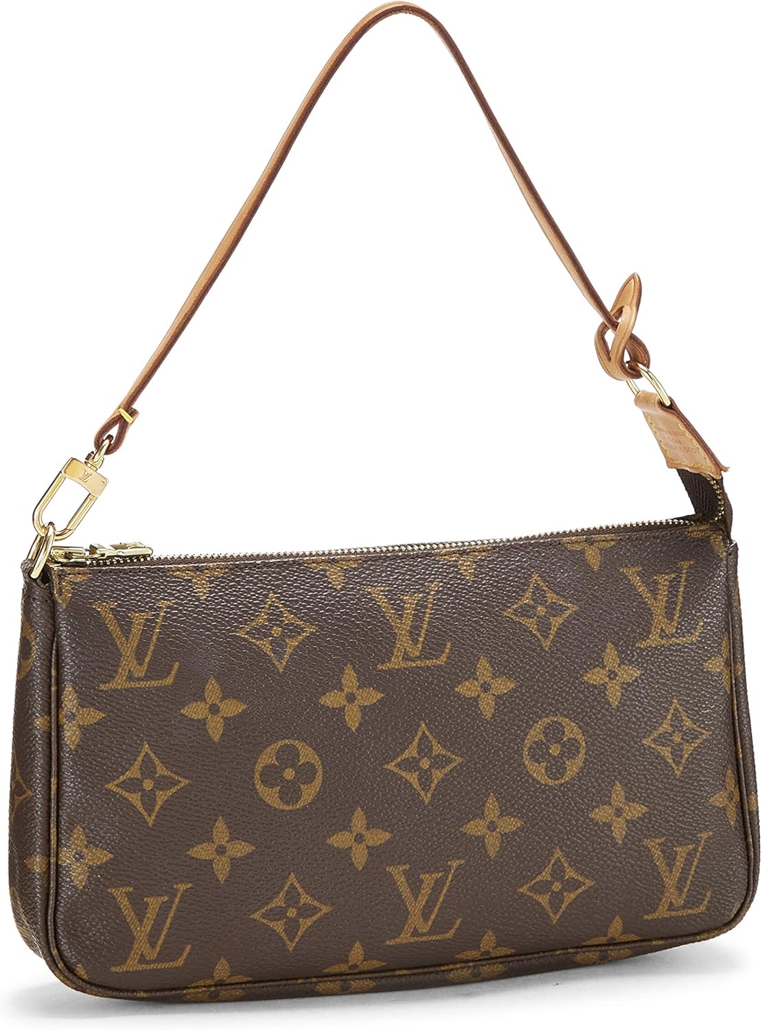 Pre-Loved Monogram Canvas Pochette Accessoires, Brown