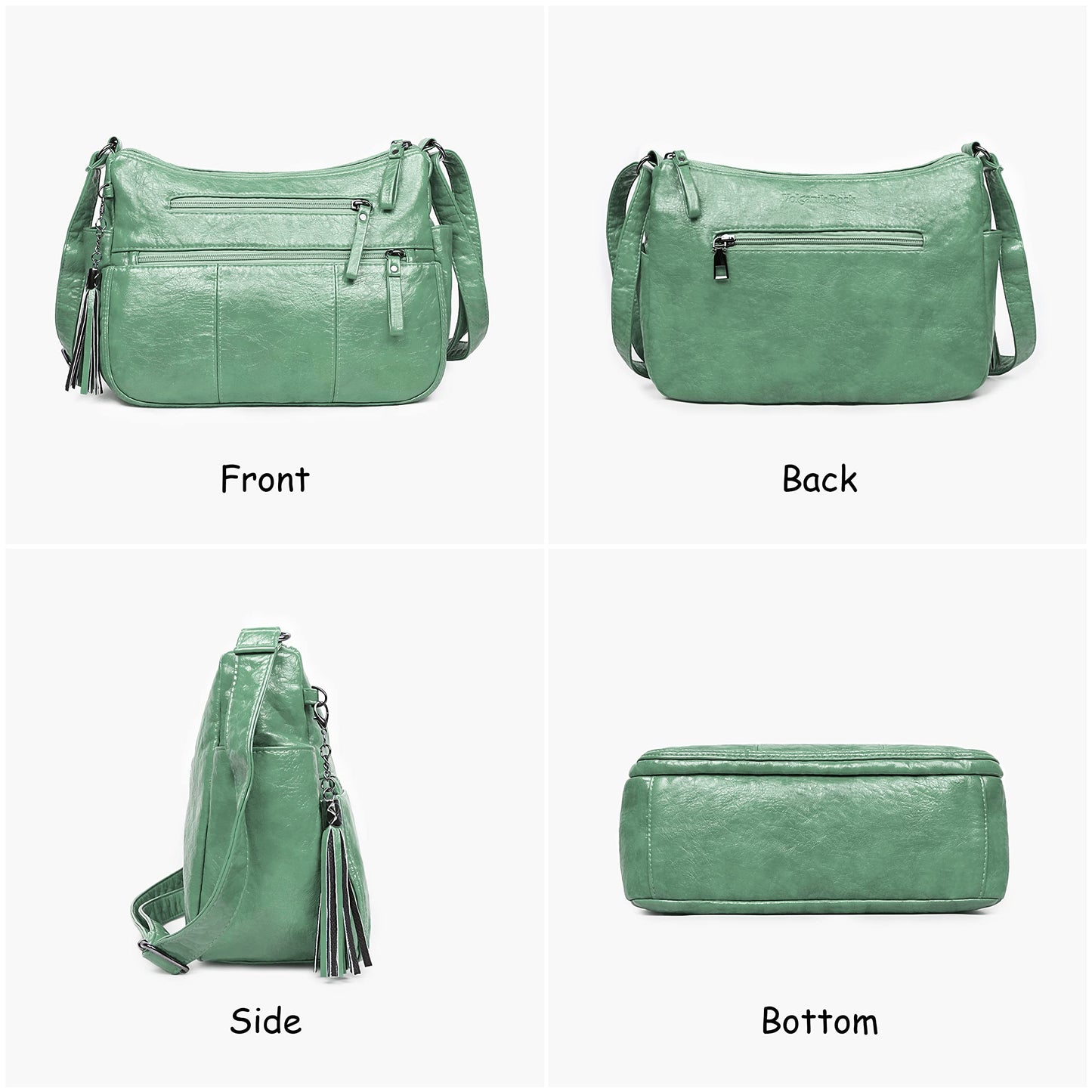 Soft PU Leather Shoulder Bag Crossbody Purse