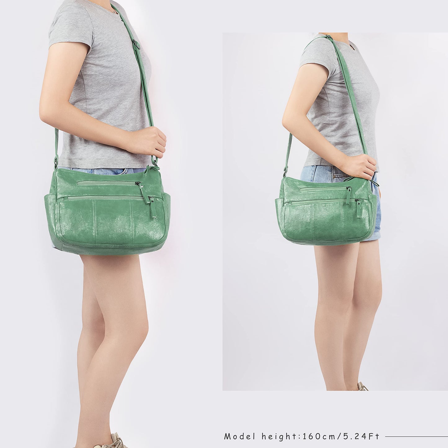 Soft PU Leather Shoulder Bag Crossbody Purse