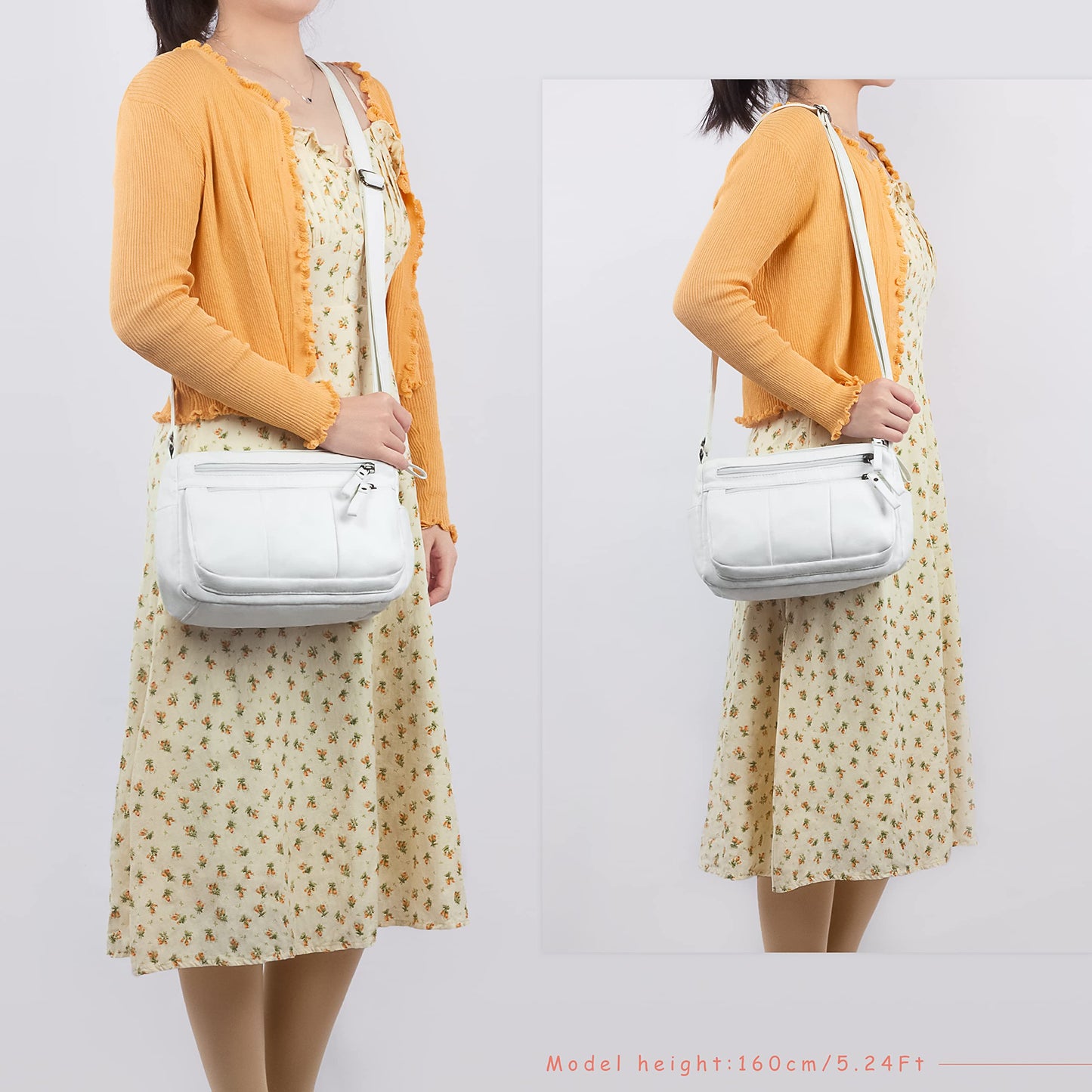 Soft PU Leather Shoulder Bag Crossbody Purse
