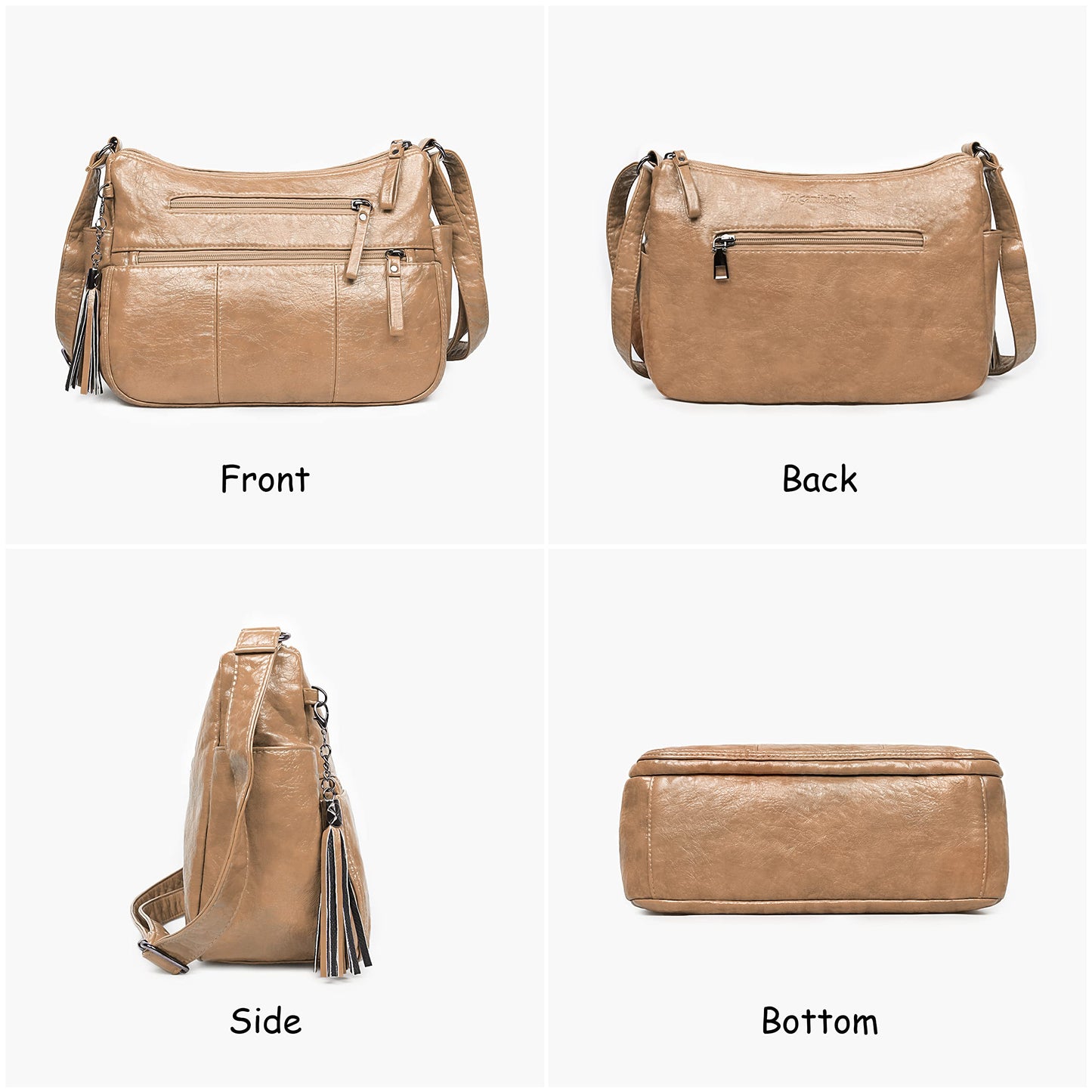 Soft PU Leather Shoulder Bag Crossbody Purse