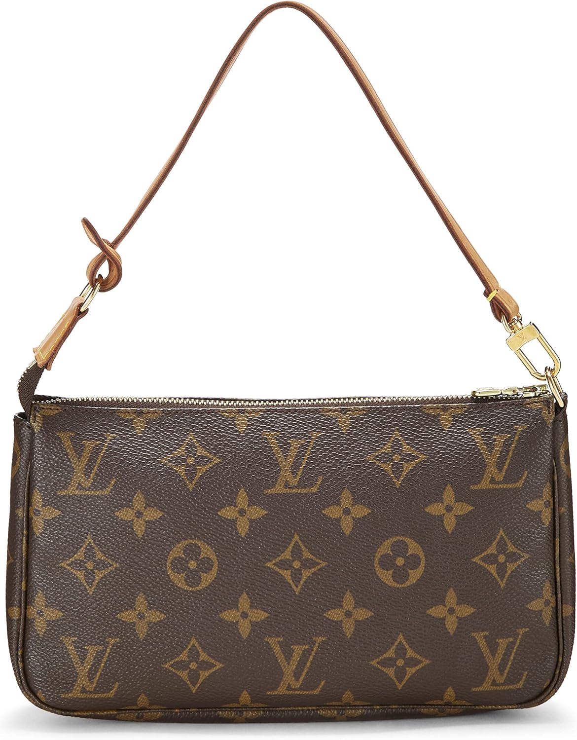 Pre-Loved Monogram Canvas Pochette Accessoires, Brown