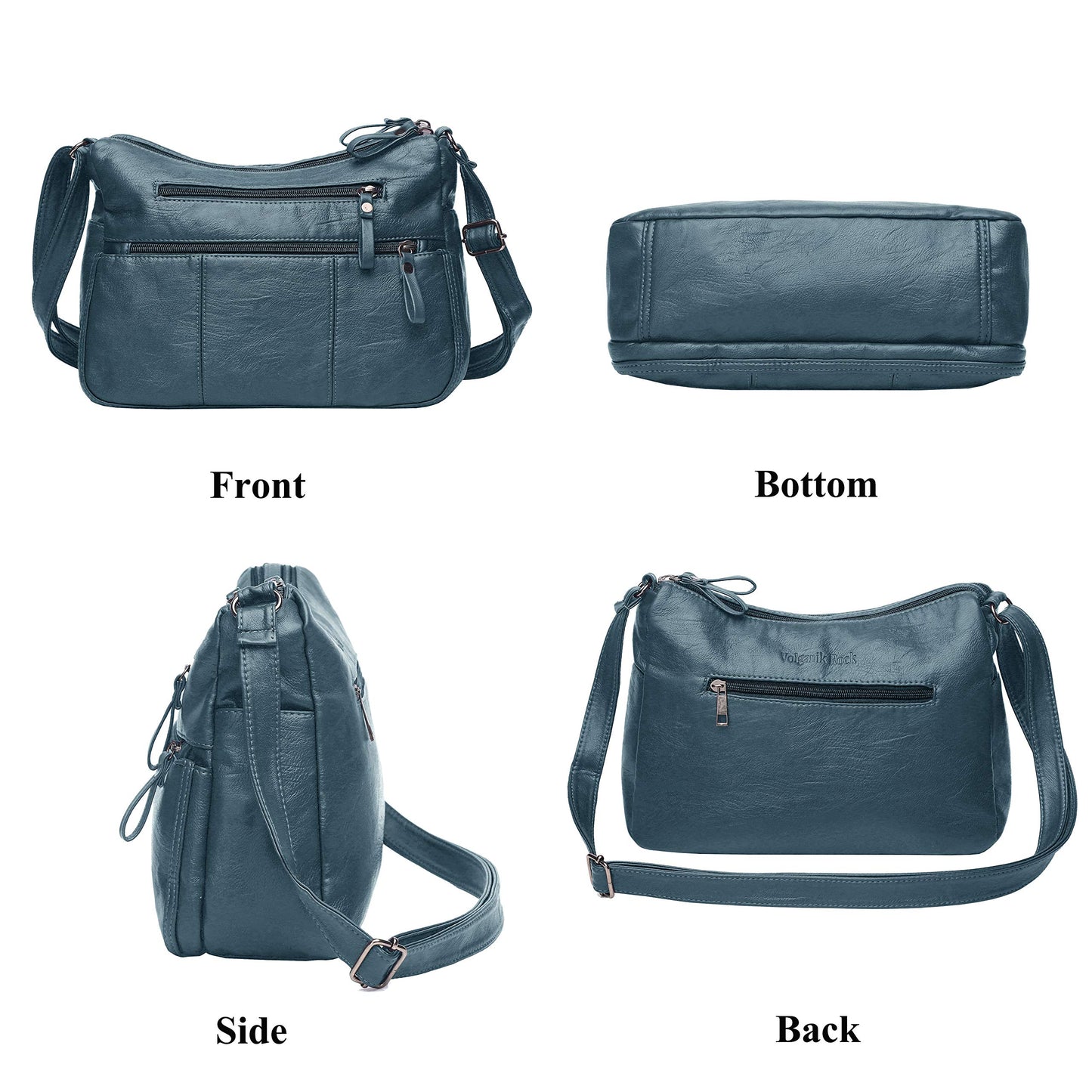 Soft PU Leather Shoulder Bag Crossbody Purse