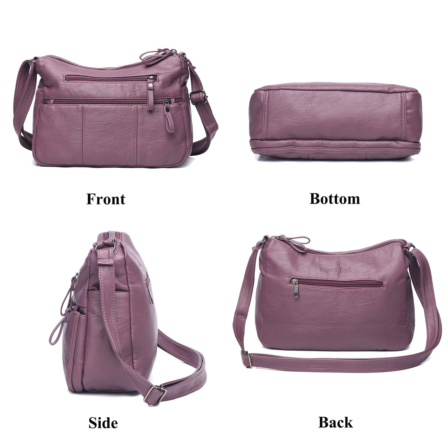 Soft PU Leather Shoulder Bag Crossbody Purse