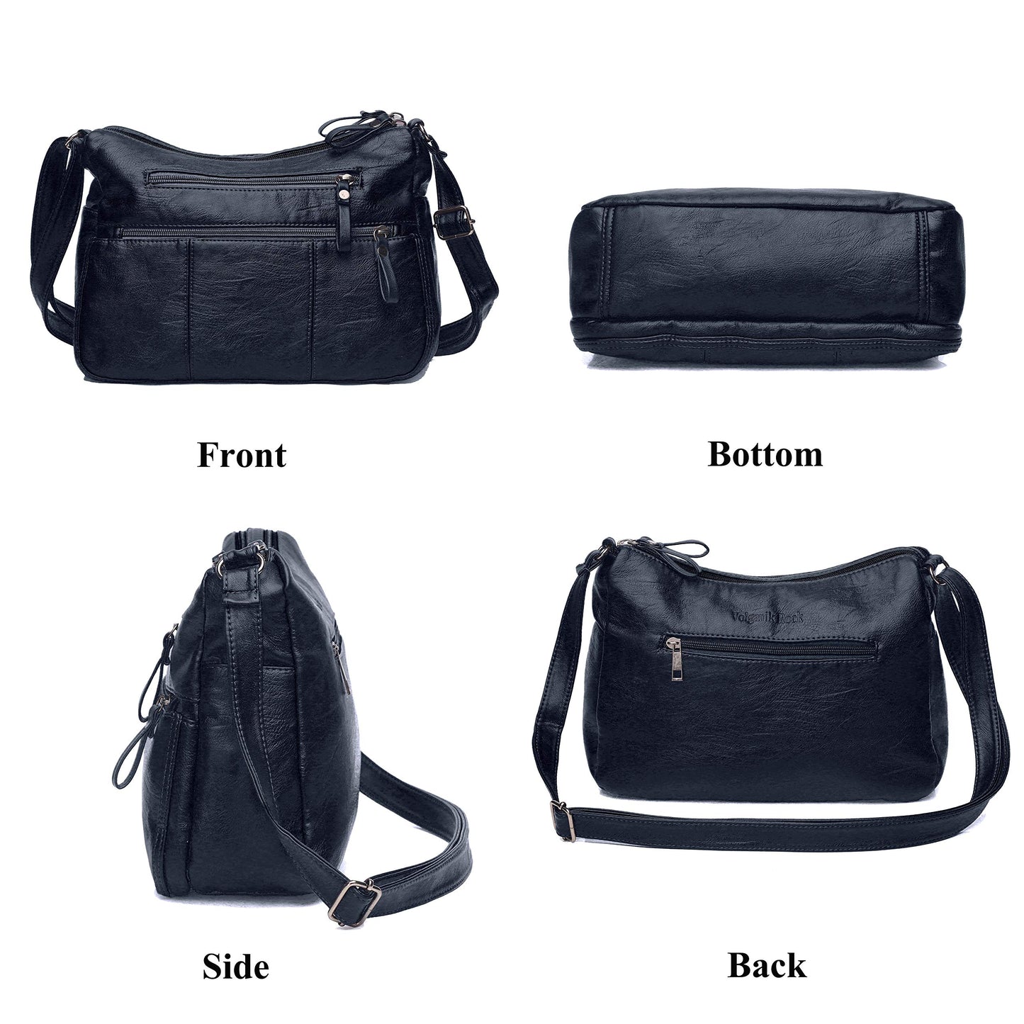 Soft PU Leather Shoulder Bag Crossbody Purse