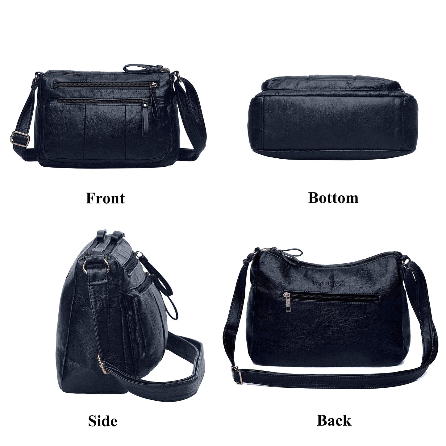 Soft PU Leather Shoulder Bag Crossbody Purse