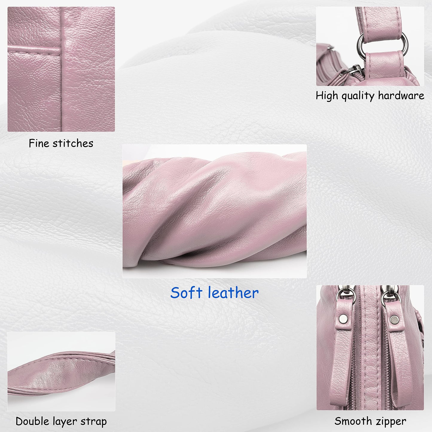 Soft PU Leather Shoulder Bag Crossbody Purse
