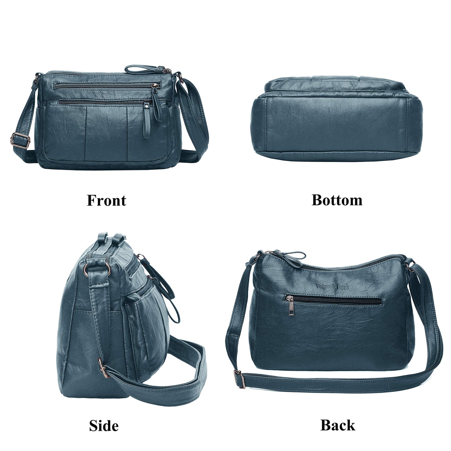 Soft PU Leather Shoulder Bag Crossbody Purse