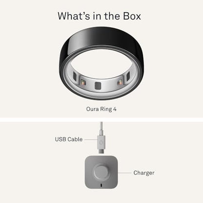 Oura Ring 4 - Rose Gold - Size 8 - Smart Ring - Size First with Oura Ring 4 Sizing Kit - Sleep Tracking Wearable - Heart Rate - Fitness Tracker - Up to 8 Days of Battery Life