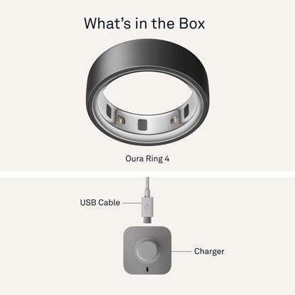 Oura Ring 4 - Rose Gold - Size 8 - Smart Ring - Size First with Oura Ring 4 Sizing Kit - Sleep Tracking Wearable - Heart Rate - Fitness Tracker - Up to 8 Days of Battery Life