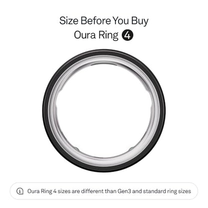 Oura Ring 4 - Rose Gold - Size 8 - Smart Ring - Size First with Oura Ring 4 Sizing Kit - Sleep Tracking Wearable - Heart Rate - Fitness Tracker - Up to 8 Days of Battery Life