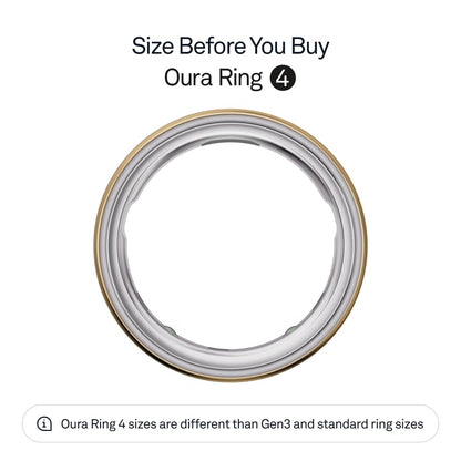 Oura Ring 4 - Rose Gold - Size 8 - Smart Ring - Size First with Oura Ring 4 Sizing Kit - Sleep Tracking Wearable - Heart Rate - Fitness Tracker - Up to 8 Days of Battery Life