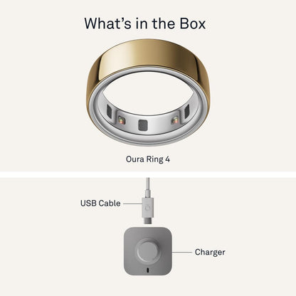 Oura Ring 4 - Rose Gold - Size 8 - Smart Ring - Size First with Oura Ring 4 Sizing Kit - Sleep Tracking Wearable - Heart Rate - Fitness Tracker - Up to 8 Days of Battery Life