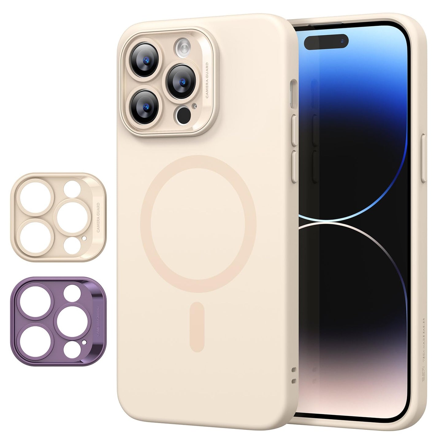 Classic Hybrid Magnetic Mobile Phone Case with HaloLock, Military Standard Drop Protection Case, Scratch-Resistant Back