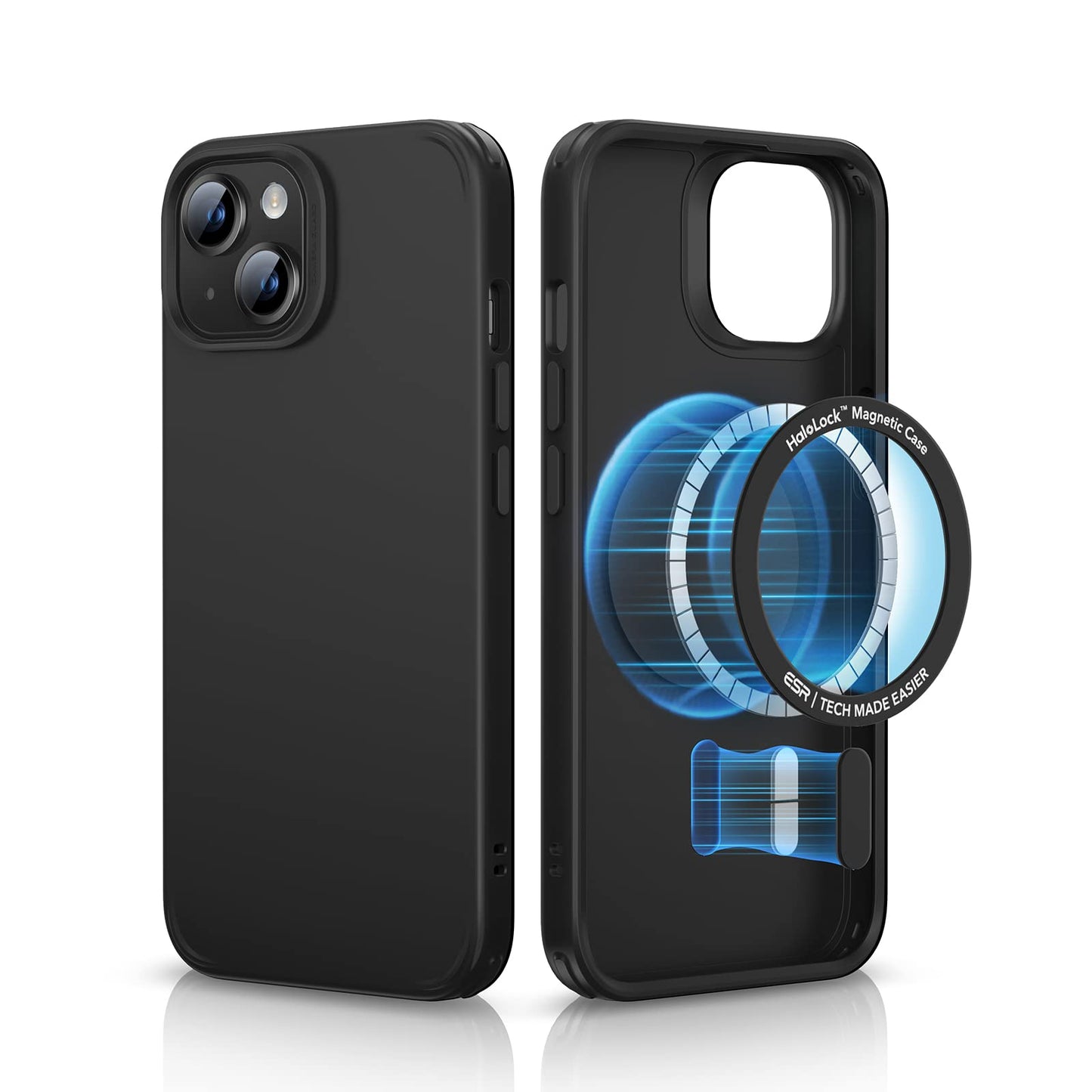 Classic Hybrid Magnetic Mobile Phone Case with HaloLock, Military Standard Drop Protection Case, Scratch-Resistant Back