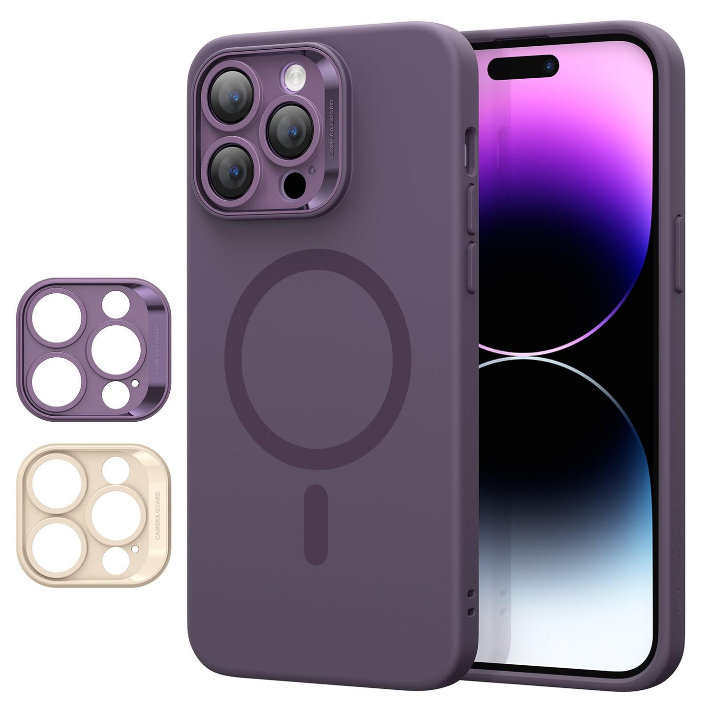 Classic Hybrid Magnetic Mobile Phone Case with HaloLock, Military Standard Drop Protection Case, Scratch-Resistant Back