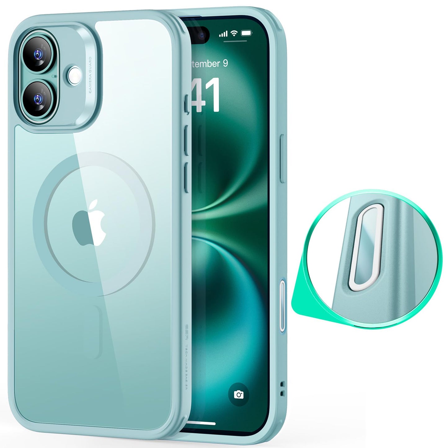 Classic Hybrid Magnetic Mobile Phone Case with HaloLock, Military Standard Drop Protection Case, Scratch-Resistant Back