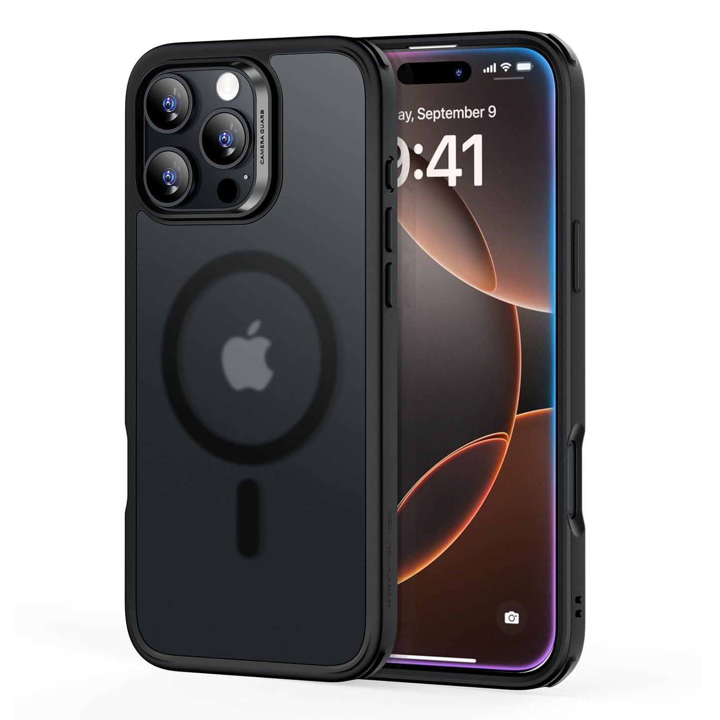 Classic Hybrid Magnetic Mobile Phone Case with HaloLock, Military Standard Drop Protection Case, Scratch-Resistant Back