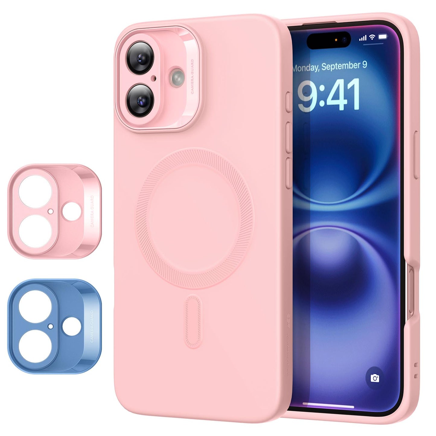 Classic Hybrid Magnetic Mobile Phone Case with HaloLock, Military Standard Drop Protection Case, Scratch-Resistant Back
