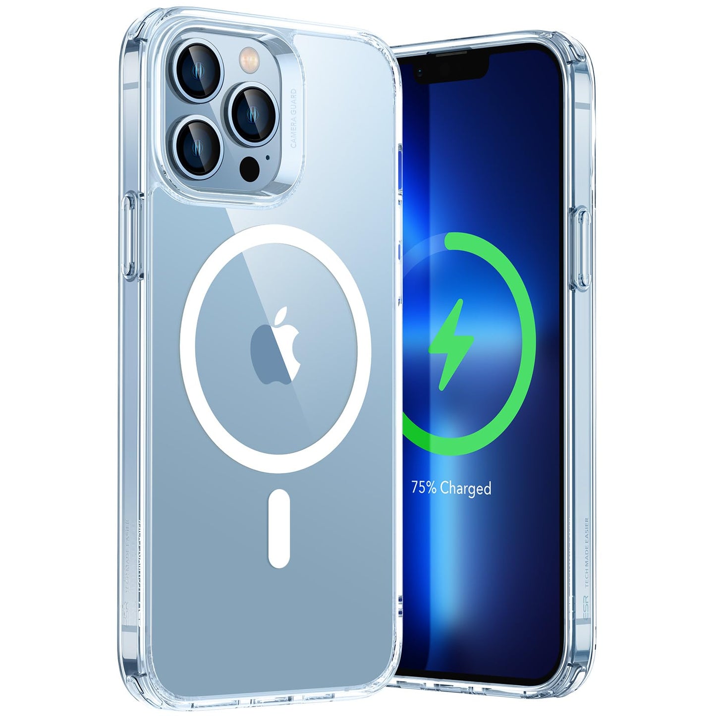 Classic Hybrid Magnetic Mobile Phone Case with HaloLock, Military Standard Drop Protection Case, Scratch-Resistant Back