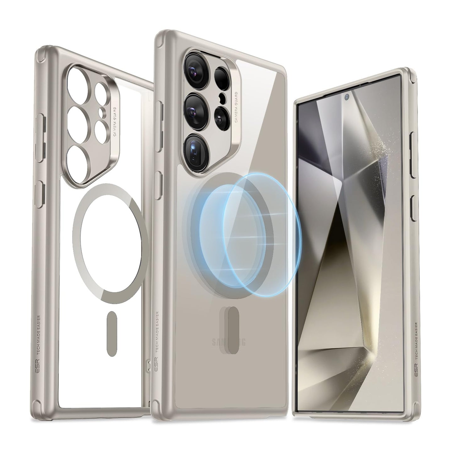 Classic Hybrid Magnetic Mobile Phone Case with HaloLock, Military Standard Drop Protection Case, Scratch-Resistant Back