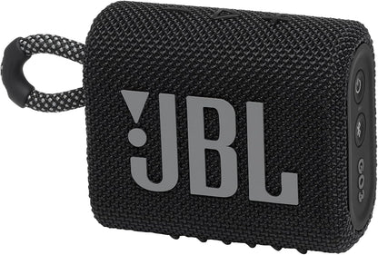 JBL Go 3 - Portable Mini Bluetooth Speaker, big audio and punchy bass, IP67 waterproof and dustproof, 5 hours of playtime, speaker for home, outdoor and travel (White)