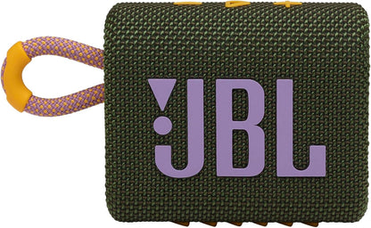 JBL Go 3 - Portable Mini Bluetooth Speaker, big audio and punchy bass, IP67 waterproof and dustproof, 5 hours of playtime, speaker for home, outdoor and travel (White)