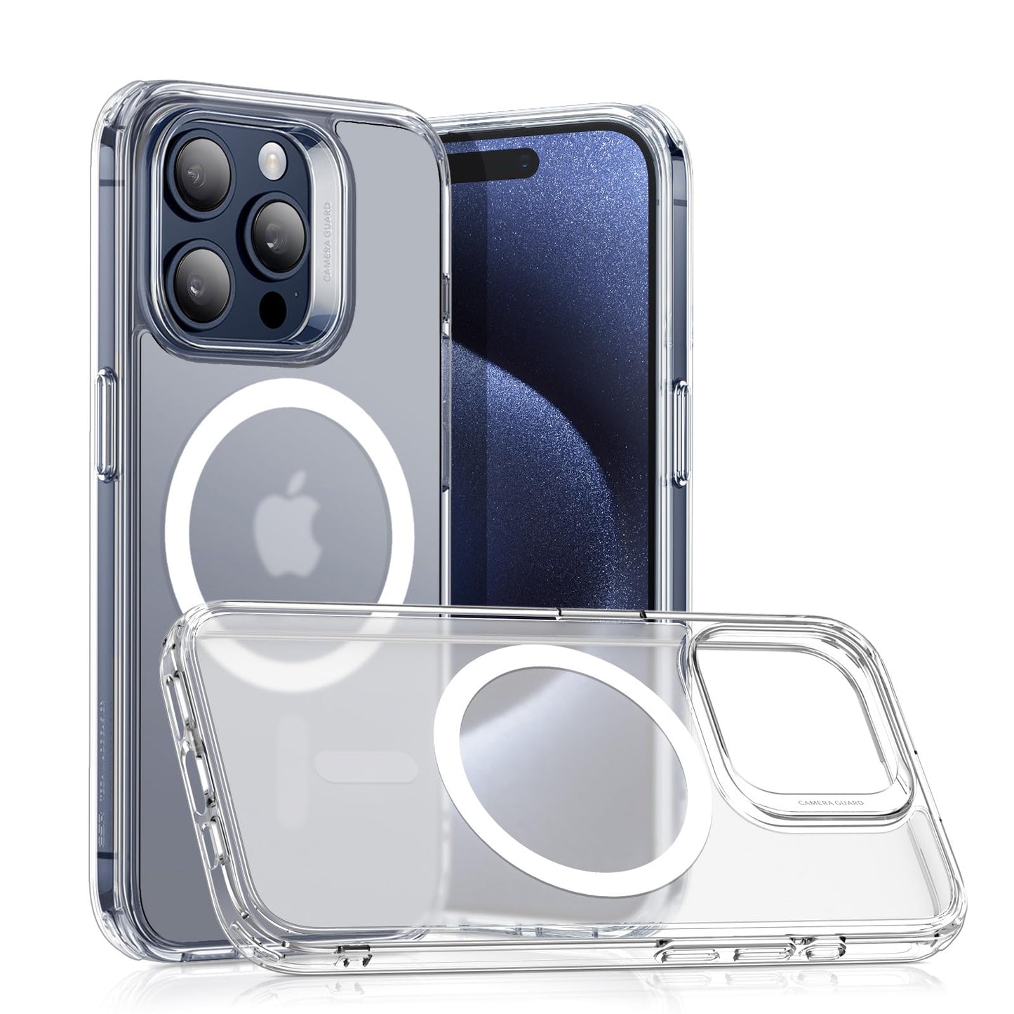 Classic Hybrid Magnetic Mobile Phone Case with HaloLock, Military Standard Drop Protection Case, Scratch-Resistant Back