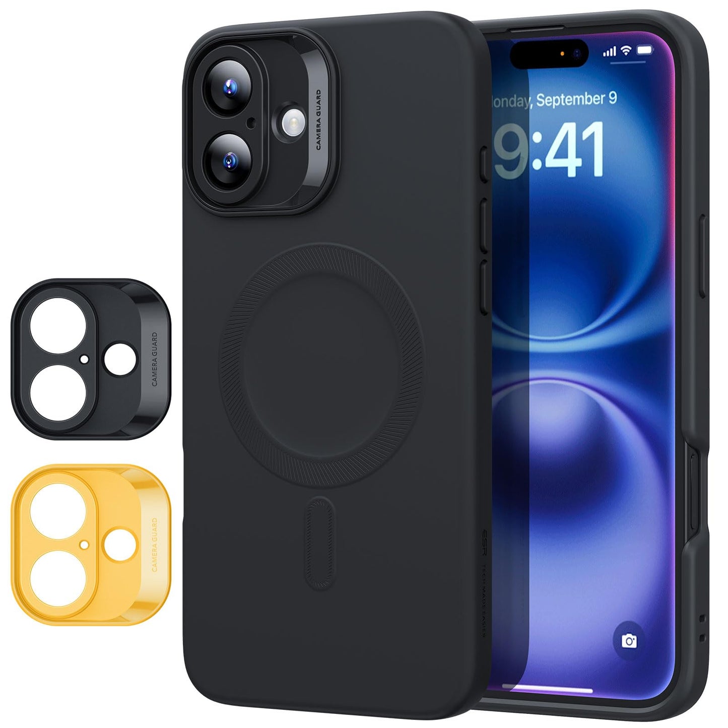 Classic Hybrid Magnetic Mobile Phone Case with HaloLock, Military Standard Drop Protection Case, Scratch-Resistant Back