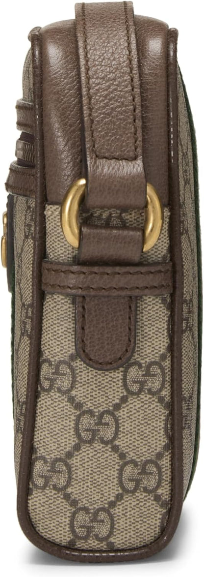 Pre-Loved Brown GG Supreme Canvas Ophidia Messenger Mini, Brown