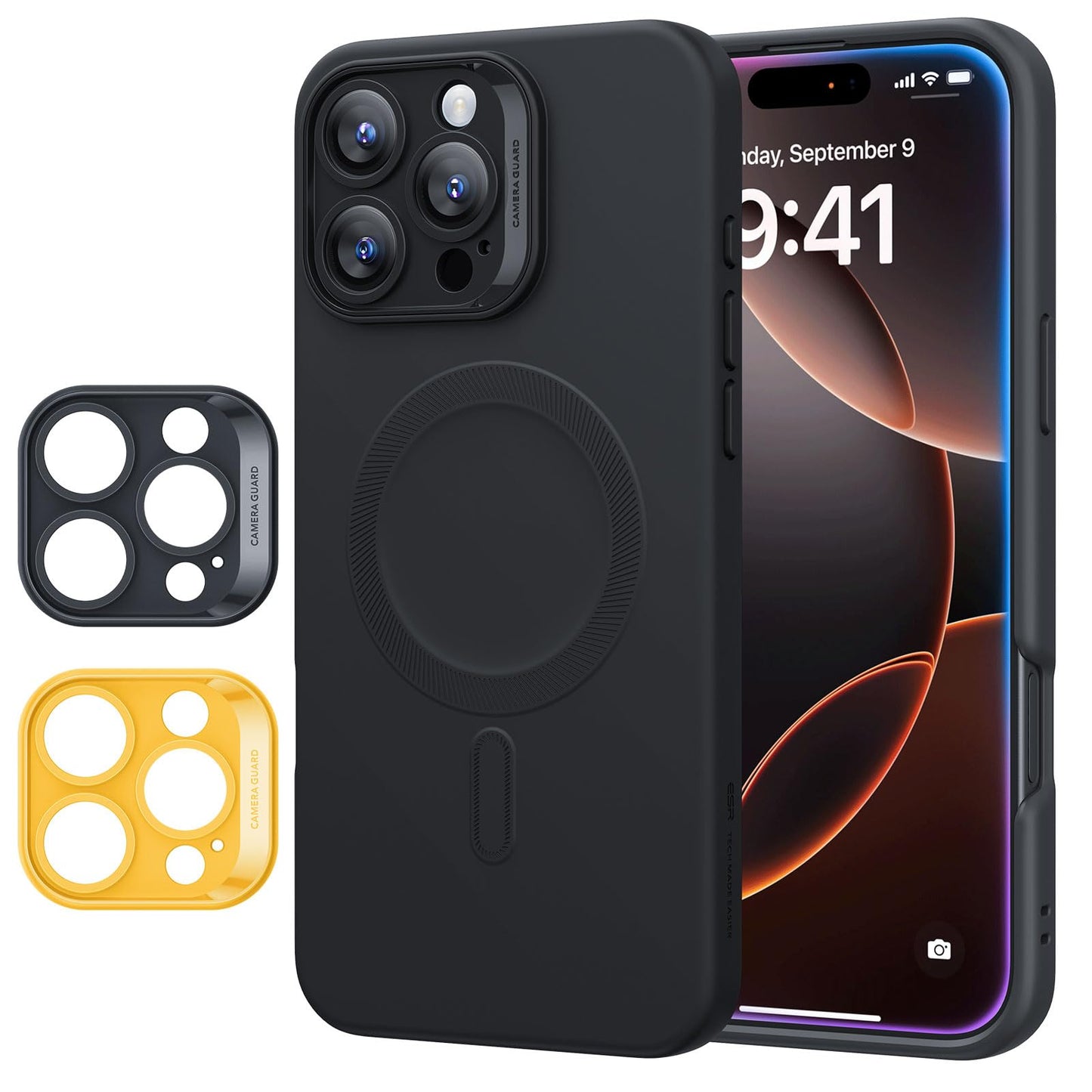 Classic Hybrid Magnetic Mobile Phone Case with HaloLock, Military Standard Drop Protection Case, Scratch-Resistant Back