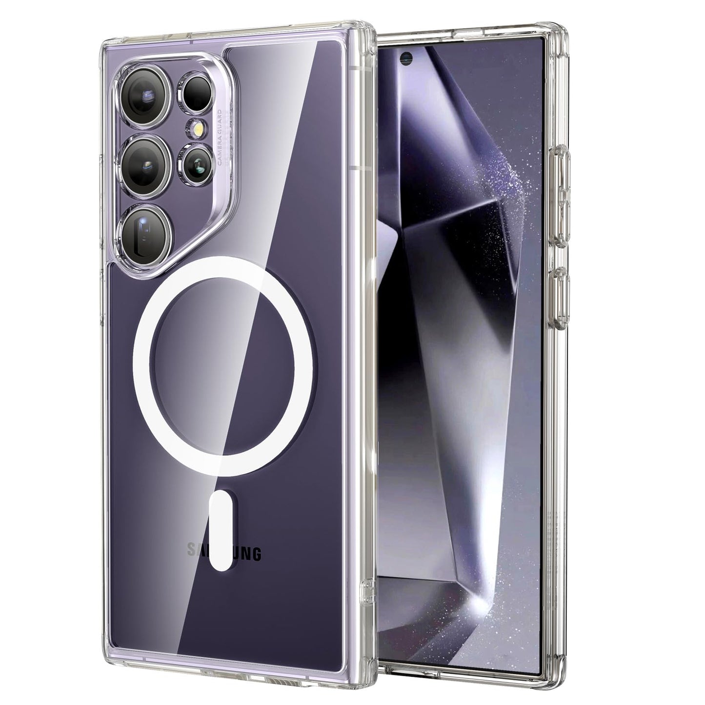 Classic Hybrid Magnetic Mobile Phone Case with HaloLock, Military Standard Drop Protection Case, Scratch-Resistant Back