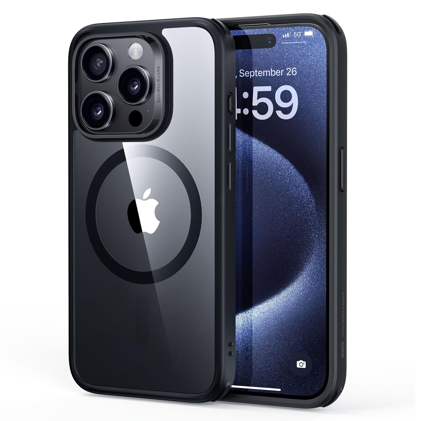 Classic Hybrid Magnetic Mobile Phone Case with HaloLock, Military Standard Drop Protection Case, Scratch-Resistant Back