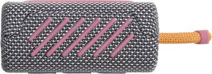 JBL Go 3 - Portable Mini Bluetooth Speaker, big audio and punchy bass, IP67 waterproof and dustproof, 5 hours of playtime, speaker for home, outdoor and travel (White)