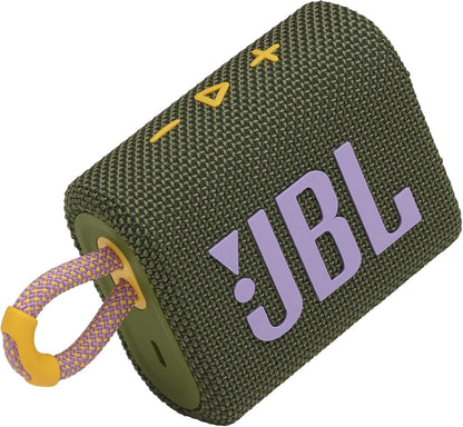 JBL Go 3 - Portable Mini Bluetooth Speaker, big audio and punchy bass, IP67 waterproof and dustproof, 5 hours of playtime, speaker for home, outdoor and travel (White)