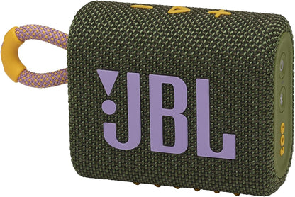 JBL Go 3 - Portable Mini Bluetooth Speaker, big audio and punchy bass, IP67 waterproof and dustproof, 5 hours of playtime, speaker for home, outdoor and travel (White)