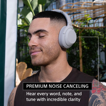 Sony WH-1000XM4 Wireless Premium Noise Canceling Overhead Headphones with Mic for Phone-Call and Alexa Voice Control, Silver WH1000XM4