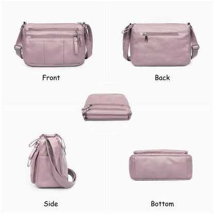 Soft PU Leather Shoulder Bag Crossbody Purse
