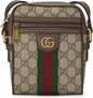 Pre-Loved Brown GG Supreme Canvas Ophidia Messenger Mini, Brown
