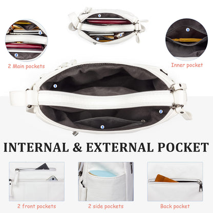 Soft PU Leather Shoulder Bag Crossbody Purse
