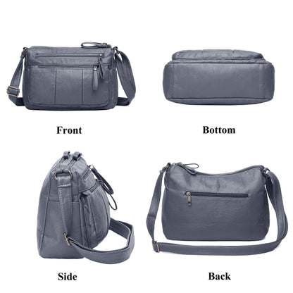 Soft PU Leather Shoulder Bag Crossbody Purse