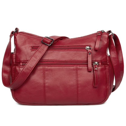 Soft PU Leather Shoulder Bag Crossbody Purse