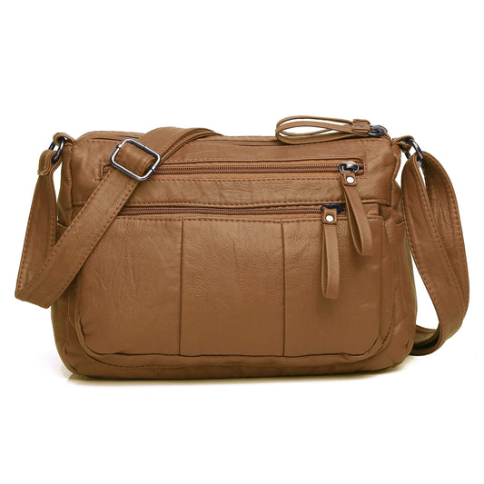 Soft PU Leather Shoulder Bag Crossbody Purse