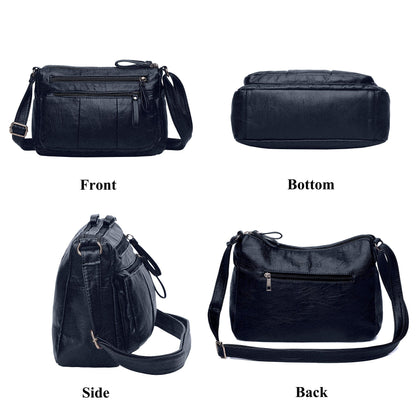 Soft PU Leather Shoulder Bag Crossbody Purse